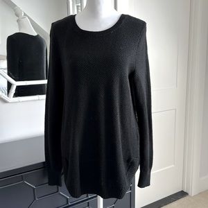 Gap Crewneck Tunic Sweater- Size Small, Black